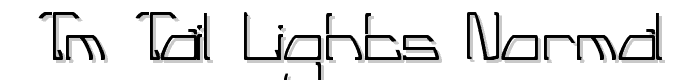 TM Tail Lights Normal font